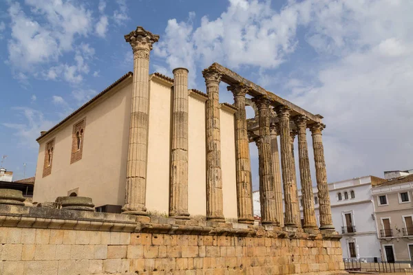 Roman Temple Diana Merida Province Badajoz Extremadura Spain — Stock Photo, Image