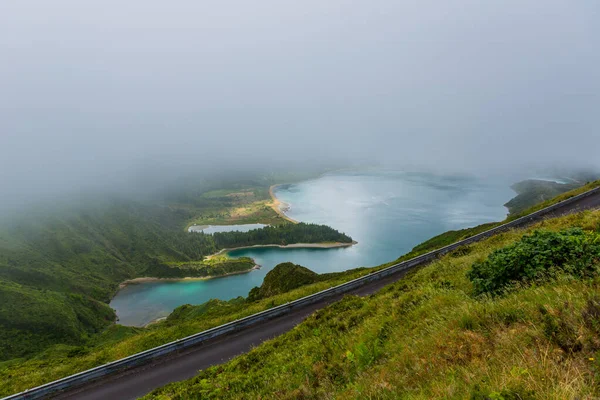 Hermosa Vista Lagoa Fogo Isla Sao Miguel Azores Portugal —  Fotos de Stock