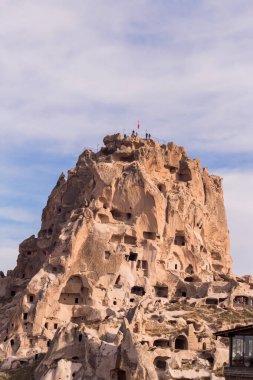 Goreme 'deki insanlar, Kapadokya' daki insanlar. Goreme Açık Hava Müzesi 1984 yılından beri UNESCO Dünya Mirasları Listesi 'nin bir üyesidir.