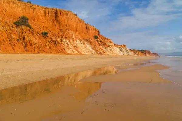 Schöner Strand Der Algarve Albufeira Portugal — Stockfoto