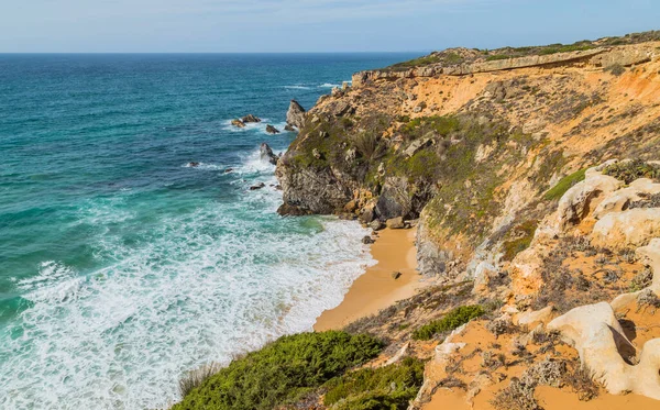 Krásná Prázdná Pláž Alentejo Portugalsko — Stock fotografie