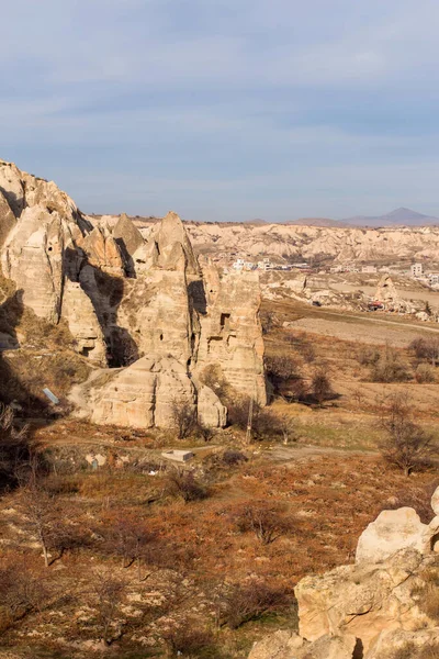 Vulkanische Klippen Und Felsformationen Kappadokien Anatolien Türkei — Stockfoto