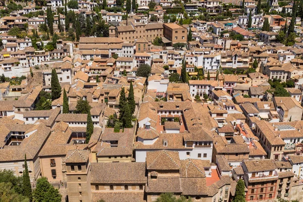 City View Taken Top Arms Tower Alhambra Palace World Heritage — Stock Photo, Image