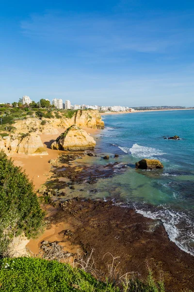 Falésias Costeiras Algarve Lagoa Portugal — Fotografia de Stock