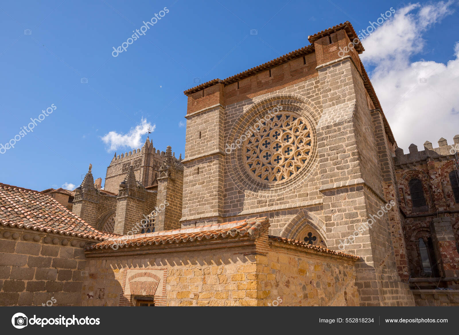 Famous Avila Cathedral Castilla Leon Spain Stock Photo by ©zittto 552818234