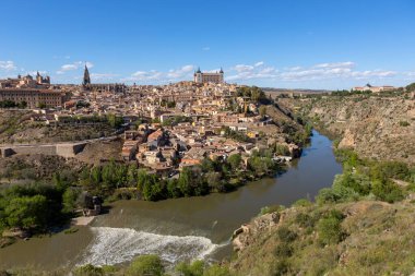 İspanya, Mirador del Valle 'den Toledo' nun görüntüsü