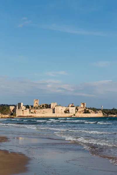 Historyczna Plaża Korykos Kizkalesi Mersin Turcja — Zdjęcie stockowe