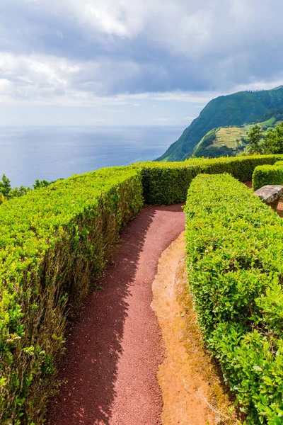 Nordeste Ilha São Miguel Nos Açores Miradouro Ponta Sossego Incrivelmente — Fotografia de Stock
