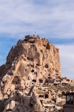 Goreme 'deki insanlar, Kapadokya' daki insanlar. Goreme Açık Hava Müzesi 1984 yılından beri UNESCO Dünya Mirasları Listesi 'nin bir üyesidir.