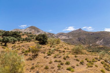 Los Cahorros Yolu. Endülüs 'teki Sierra Nevadas' dan geçen bir patika. İspanya Granada yakınlarında..