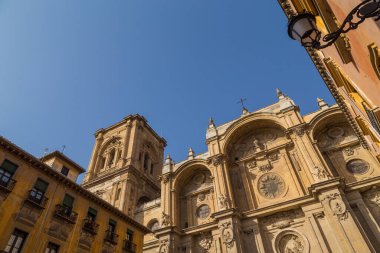 Granada Katedrali, UNESCO 'nun Dünya Mirası Bölgesi. Endülüs, İspanya.