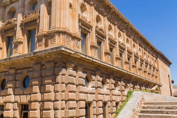 Oud Paleis Oude Muren Van Het Alcazaba Fort Het Alhambra — Stockfoto