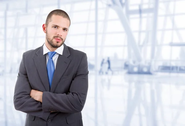 Joven Hombre Negocios Retrato Oficina — Foto de Stock