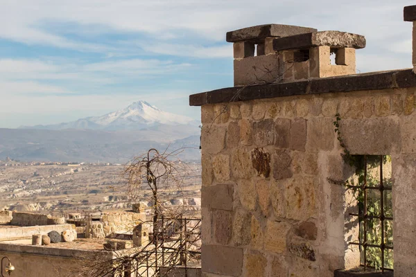 Incroyables Rochers Zelve Nuit Pyramides Terrestres Cappadoce Goreme Turquie — Photo