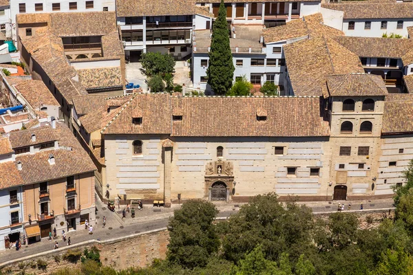 Granada Spagna Agosto 2021 Veduta Della Città Dalla Cima Della — Foto Stock