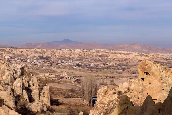 Rose Valley Cappadociában Nevsehir Törökország Egyedülálló Kőzetképződmények Kék Égbolttal Háttérben — Stock Fotó