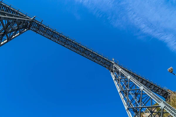 Ponte Maria Pia Sobre Rio Douro Porto Portugal — Fotografia de Stock