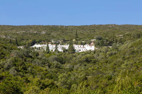 Convent Our Lady Arrabida Arrabida Natural Park Portinho Arrabida Portugal — Stockfoto