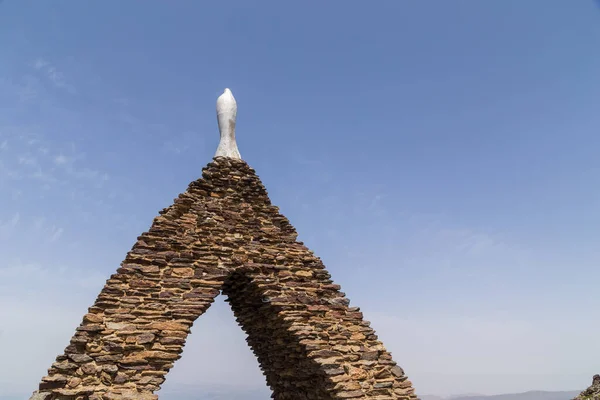 Monumento Virgen Las Nieves Perto Pico Veleta Sierra Nevada Província — Fotografia de Stock