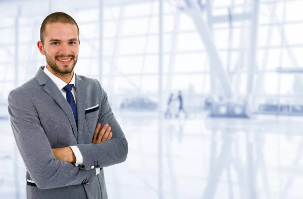 Porträt Eines Jungen Geschäftsmannes Büro — Stockfoto