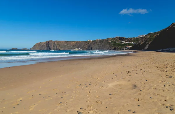 Arrifana Plaży Południowo Zachodniej Części Alentejo Costa Vicentina Parku Przyrody — Zdjęcie stockowe