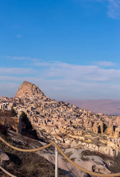 Erstaunliche Felsen Zelve Bei Nacht Kappadokien Erdpyramiden Goreme Türkei — Stockfoto