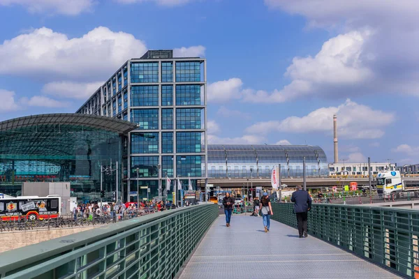 Berlin Németország 2022 Május Central Train Station Berlin Berlin Hauptbahnhof — Stock Fotó