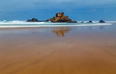 Beautiful empty beach of Castelejo in Alentejo, Portugal