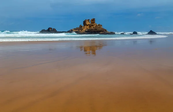 Hermosa Playa Vacía Castelejo Alentejo Portugal —  Fotos de Stock