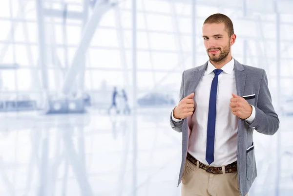 Joven Hombre Negocios Retrato Oficina — Foto de Stock