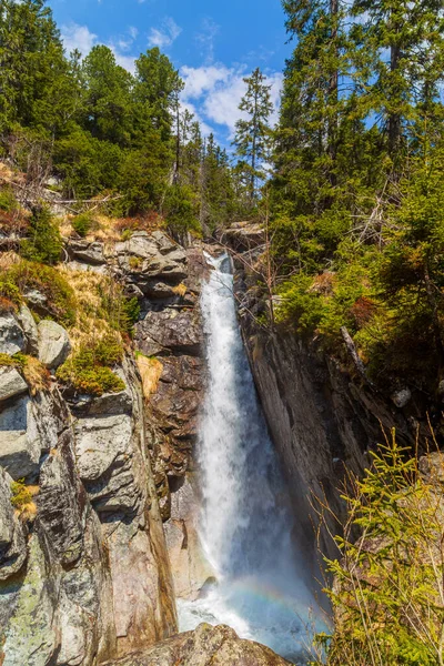 Waterfall High Tatras Mountains Carpathia Slovakia — Stock Photo, Image