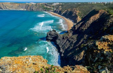 Arrifana beach Güney Batı alentejo ve costa vicentina doğal Park, Portekiz