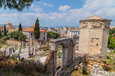 Atina, Yunanistan: Roma Agora, Atina, Yunanistan 'daki Rüzgar veya Havacılık Kulesi.