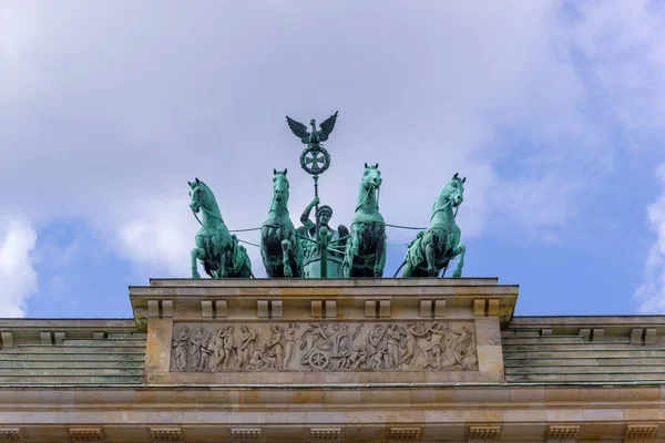 Close Branderburger Gate Berlin Germany — Φωτογραφία Αρχείου