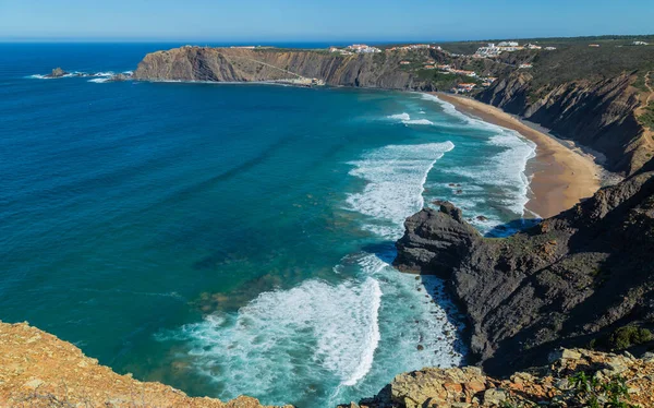 Arrifana Plage Dans Sud Ouest Alentejo Costa Vicentina Parc Naturel — Photo