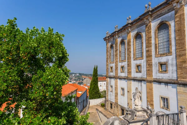 Entrance Joanina Library Coimbra University Oldest University Portugal Founded 1290 — Foto de Stock