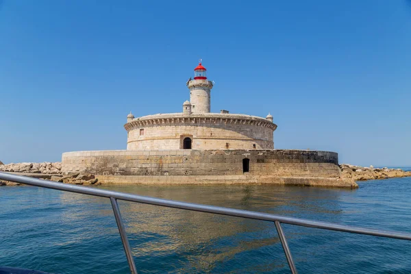 Bugio Lighthouse Situated Island Estuary Tagus River Lisbon Portugal —  Fotos de Stock