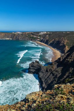 Arrifana beach Güney Batı alentejo ve costa vicentina doğal Park, Portekiz