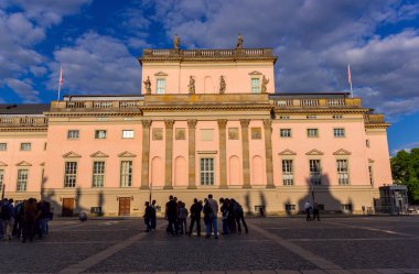 Berlin, Germany: People at the Bebelplatz State Opera