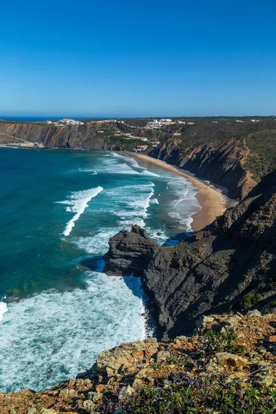 Spiaggia Arrifana Nel Sud Ovest Dell Alentejo Costa Vicentina Parco — Foto Stock