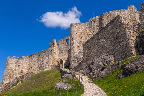 Spissky Hrad Castle Ruins Spisske Podhradie Town Spis Region Slovakia — Stockfoto