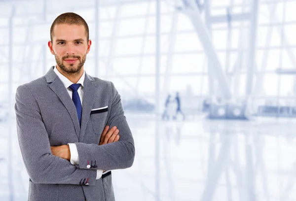 Joven Hombre Negocios Retrato Oficina — Foto de Stock