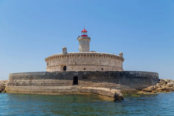 Bugio Lighthouse Situated Island Estuary Tagus River Lisbon Portugal — Foto Stock