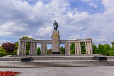Berlin, Germany: Soviet War Memorial Tiergarten. Soviet memorial commemorating soldiers killed in the Battle of Berlin.