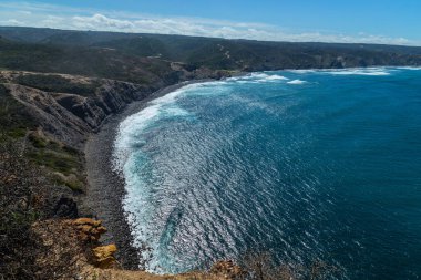 Portekiz, Sagres yakınlarındaki Algarve Batı Sahili 'ndeki uçurumlar