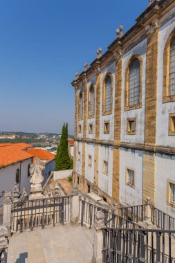 Coimbra, Portugal: Entrance of Joanina library in Coimbra University, the oldest university in Portugal, founded in 1290, Portugal. UNESCO world heritage site