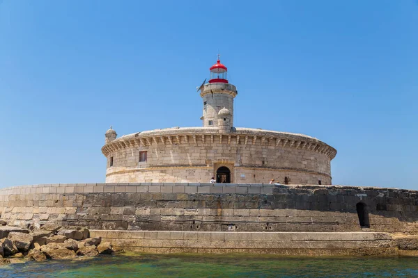 Lizbona Portugalia Ludzie Odwiedzający Starą Latarnię Morską Bugio Lizbonie Portugalia — Zdjęcie stockowe