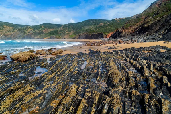 Bela Praia Vazia Alentejo Portugal — Fotografia de Stock