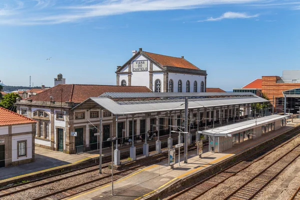 Viana Castelo Portugal Viana Castelo Train Station North Portugal — Stok fotoğraf