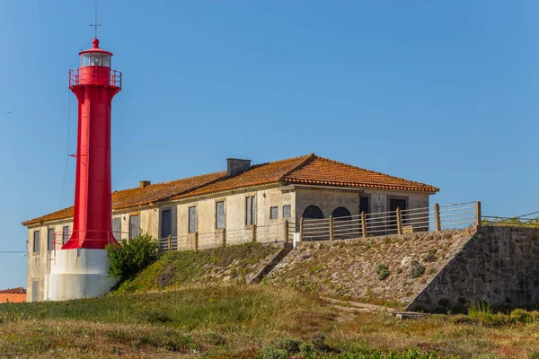 Sao Joao Baptista Kalesi Yakınlarındaki Esposende Deniz Fenerinin Mimari Detayları — Stok fotoğraf